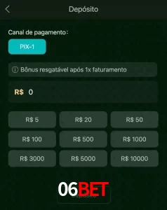 deposits 06BET